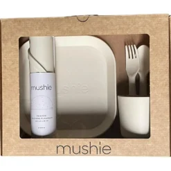 Coffret repas en silicone Ivory (5 pièces)|Mushie Outlet