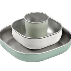 Clearance Béaba Coffret repas inox sage green