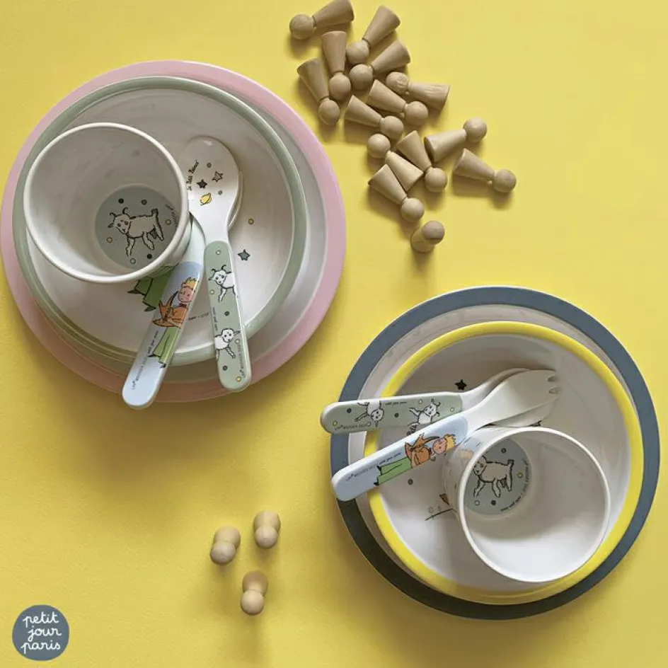 Clearance Petit Jour Paris Coffret repas Le Petit Prince bleu (5 pièces)