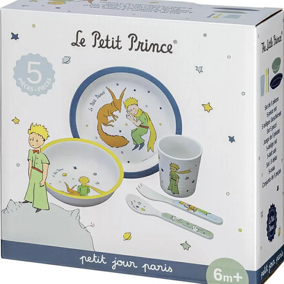 Clearance Petit Jour Paris Coffret repas Le Petit Prince bleu (5 pièces)