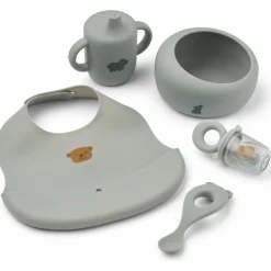 Coffret repas Mileah Dove Blue (5 pièces)|Liewood Best