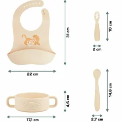 Babymoov Coffret repas Mini Roar (4 pièces)