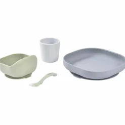 Béaba Coffret repas silicone Galet (4 pièces)