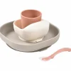 Coffret repas silicone Terracotta et Gazelle (4 pièces)|Béaba Discount