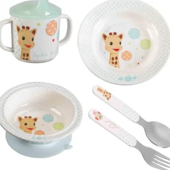 New Sophie la girafe Coffret repas version ballons (5 pièces)