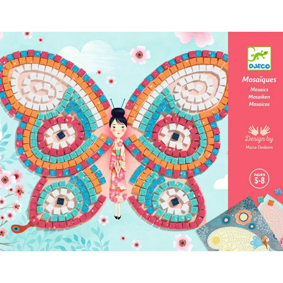 Collages mosaïques Papillons|Djeco Discount