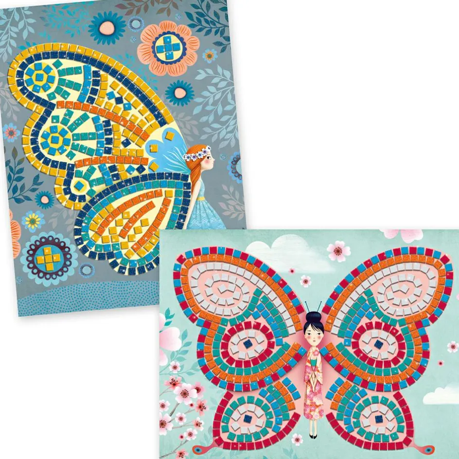 Collages mosaïques Papillons|Djeco Discount