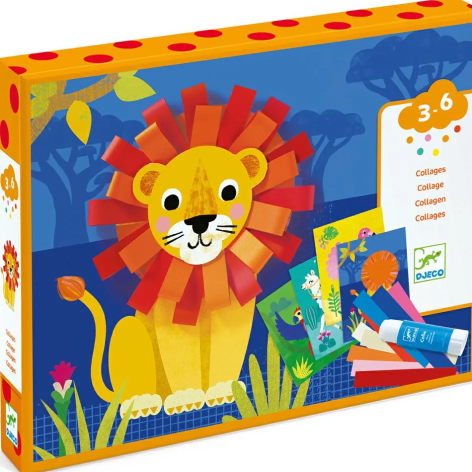 Collages pour les petits avec des bouclettes|Djeco