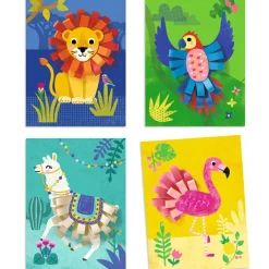 Collages pour les petits avec des bouclettes|Djeco