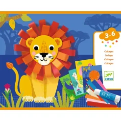 Collages pour les petits avec des bouclettes|Djeco