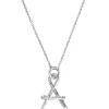 Collier chaîne Grande initiale argent (personnalisable)|Padam Padam Discount