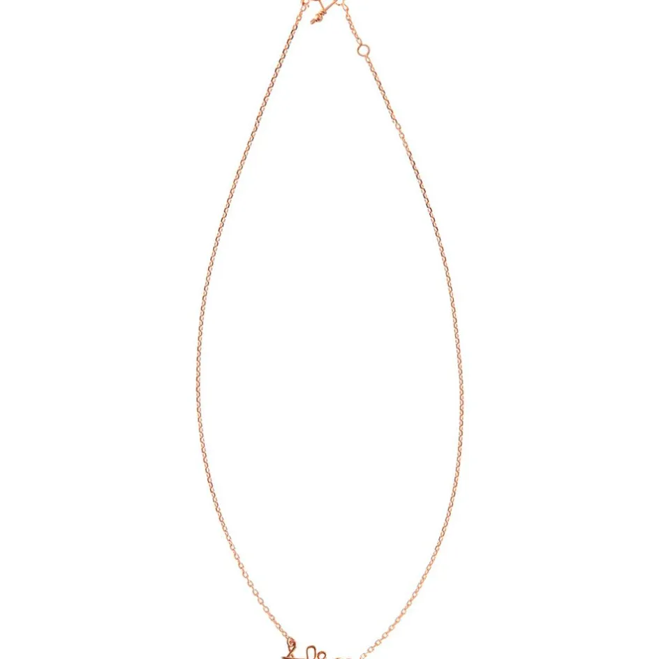 Collier chaîne Prénom goldfilled rose (personnalisable)|Padam Padam Clearance