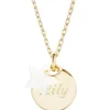 Sale Petits trésors Collier enfant médaille et étoile en nacre personnalisable (plaqué or)