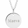 Online Petits trésors Collier enfant Petite médaille personnalisable (argent 925°)