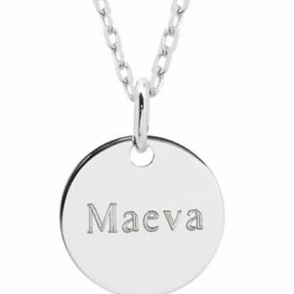 Online Petits trésors Collier enfant Petite médaille personnalisable (argent 925°)