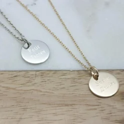 Online Petits trésors Collier enfant Petite médaille personnalisable (argent 925°)