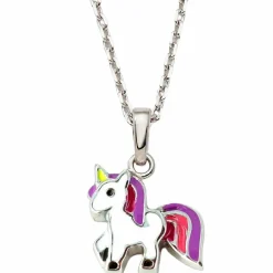 New Baby bijoux Collier Licorne rose 42 cm (argent)