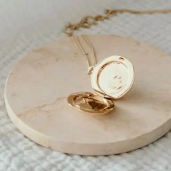 Collier médaillon Constellation personnalisable (or jaune 18 carats)|Pleine Lune Clearance