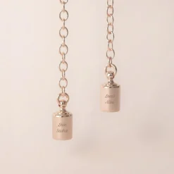 Mon Petit Poids Collier Mes Petits Poids personnalisable (plaqué or rose)