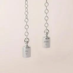 Collier Mes Petits Poids personnalisable (argent rhodié)|Mon Petit Poids Discount