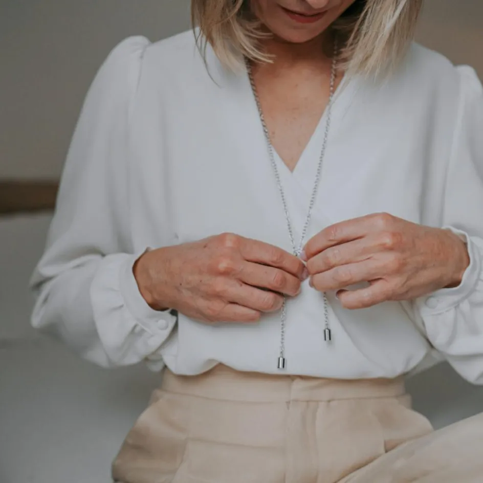 Collier Mes Petits Poids personnalisable (argent rhodié)|Mon Petit Poids Discount