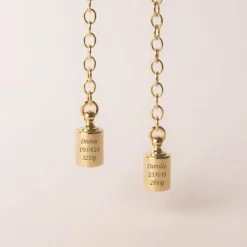 Collier Mes Petits Poids personnalisable (plaqué or jaune)|Mon Petit Poids Hot