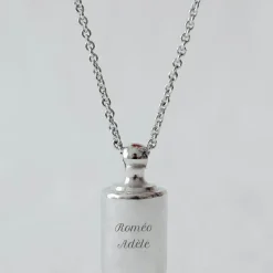 Collier personnalisable argenté rhodié|Mon Petit Poids Online
