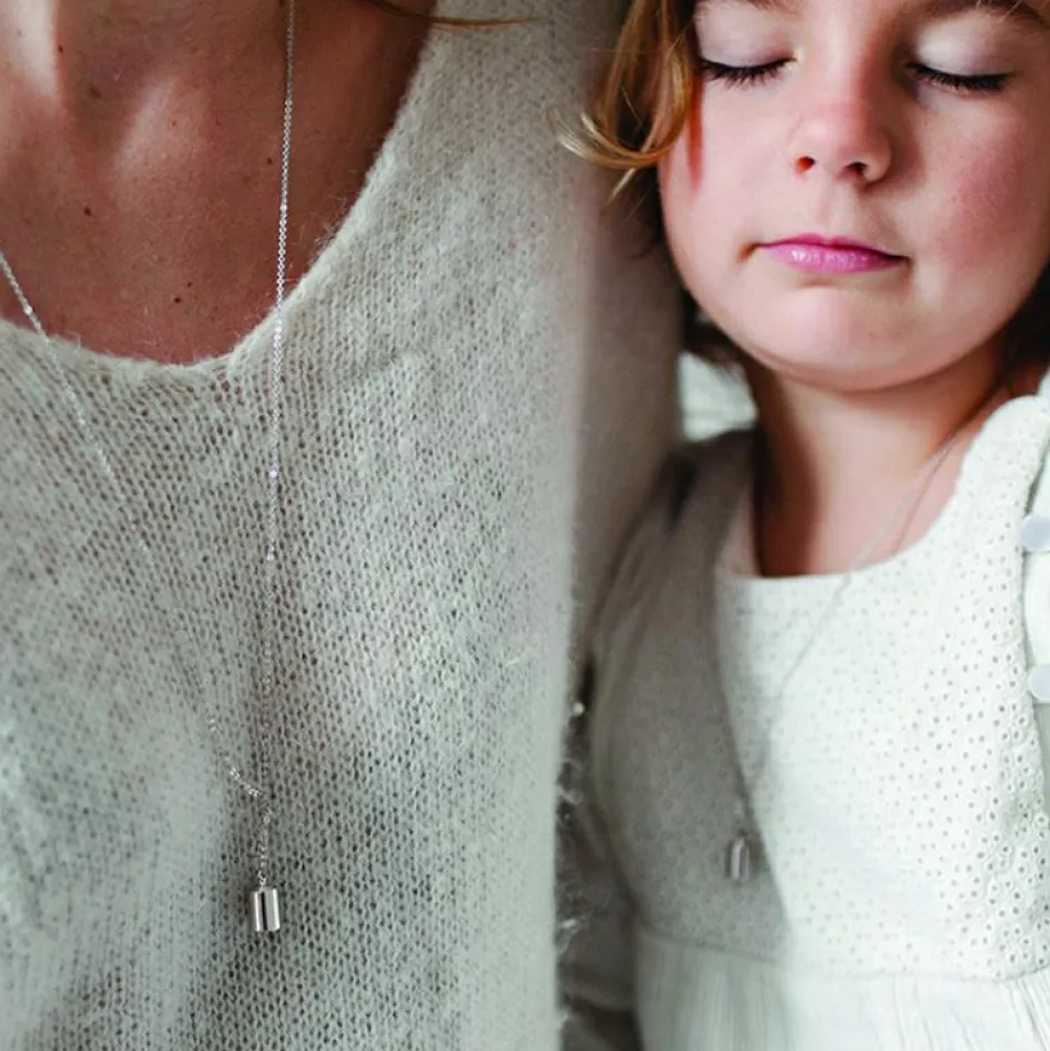 Collier personnalisable argenté rhodié|Mon Petit Poids Online