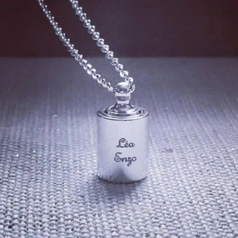 Collier personnalisable argenté rhodié|Mon Petit Poids Online