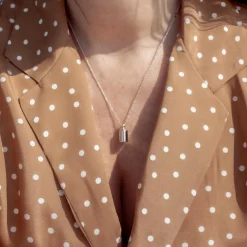 Discount Mon Petit Poids Collier personnalisable en argenté rhodié