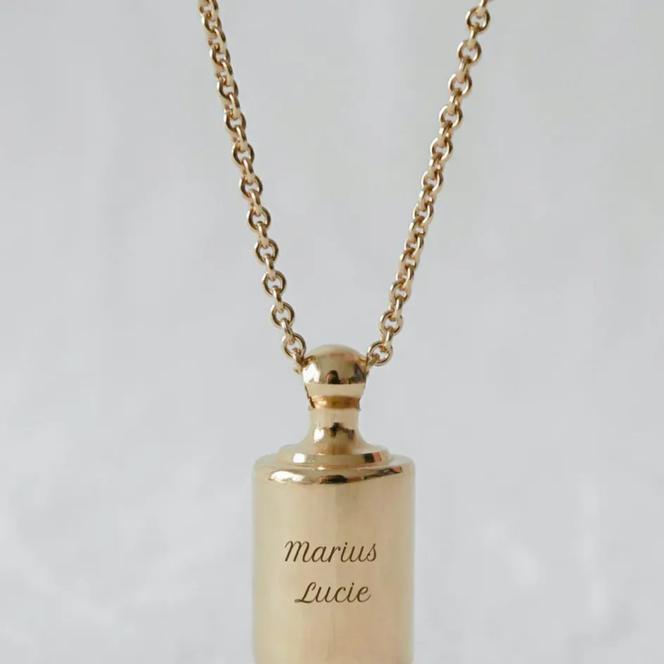 Hot Mon Petit Poids Collier personnalisable plaqué or jaune