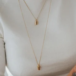 Hot Mon Petit Poids Collier personnalisable plaqué or jaune