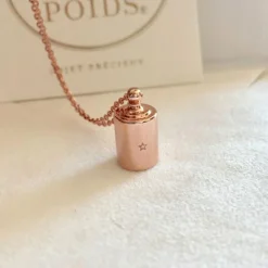 Hot Mon Petit Poids Collier personnalisable plaqué or rose