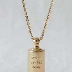 Collier personnalisable plaqué or jaune|Mon Petit Poids