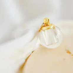 Clearance Pleine Lune Collier Vœux chaîne (or jaune 18 carats)