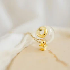 Clearance Pleine Lune Collier Vœux chaîne (or jaune 18 carats)