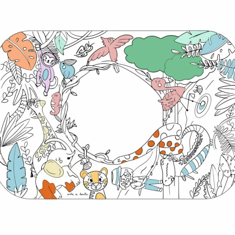 DBKids Coloriage géant Coloriboard Jungle (1 pièce)