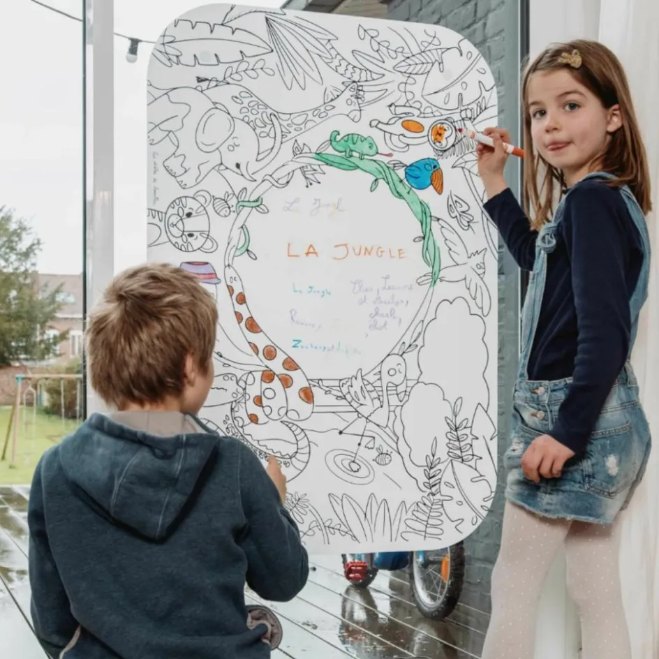 DBKids Coloriage géant Coloriboard Jungle (1 pièce)