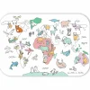 DBKids Coloriage géant Coloriboard Map Monde (1 pièce)
