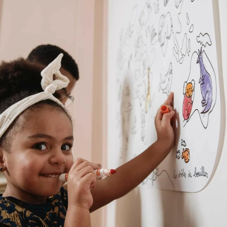 DBKids Coloriage géant Coloriboard Map Monde (1 pièce)