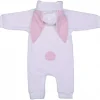 Best BB & Co Combinaison en velours Lapin blanc (6-12 mois)