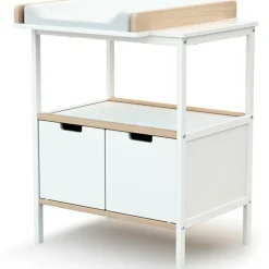 Commode à langer en bois de hêtre Essentiel plus blanc|AT4 New