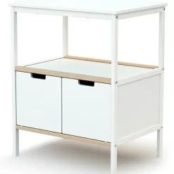 Commode à langer en bois de hêtre Essentiel plus blanc|AT4 New