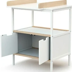 Commode à langer en bois de hêtre Essentiel plus blanc|AT4 New
