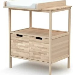 Discount AT4 Commode à langer en bois de hêtre brut Essentiel