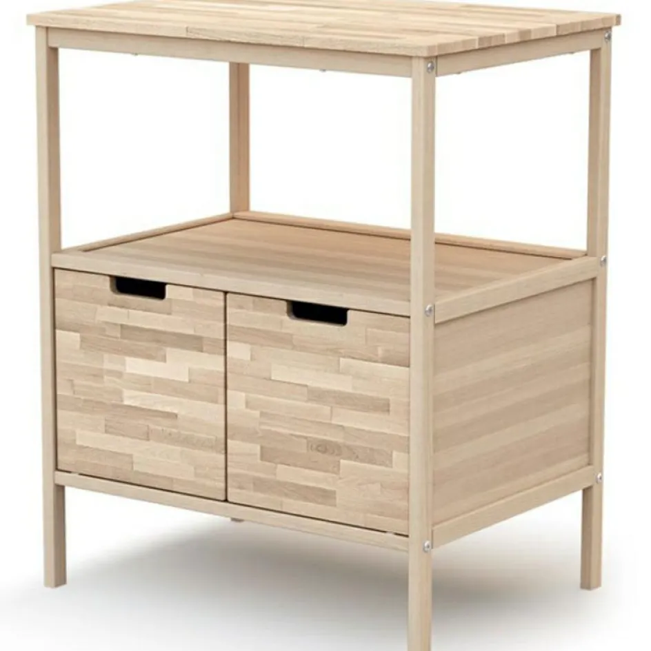 Discount AT4 Commode à langer en bois de hêtre brut Essentiel