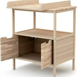 Discount AT4 Commode à langer en bois de hêtre brut Essentiel