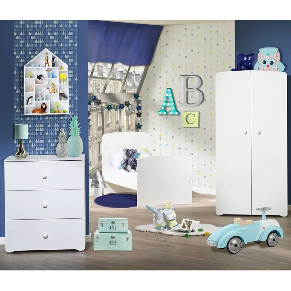 Commode à langer New Basic Boutons boule blancs|Baby Price Online