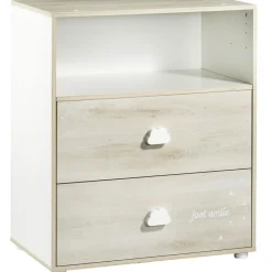 Commode à langer Smile hêtre cendré|Baby Price