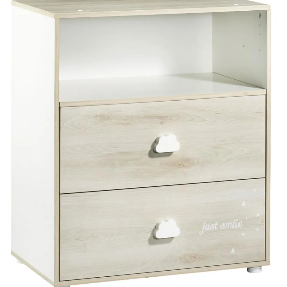 Commode à langer Smile hêtre cendré|Baby Price